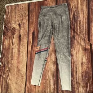 Women’s Peleton Grey Sparkle Leggings Size S